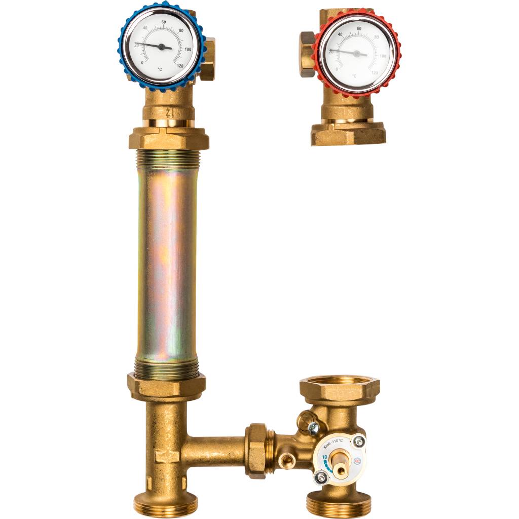 Насосная группа STOUT SDG-0007 со смесителем 1 без насоса, SDG-0007-002501