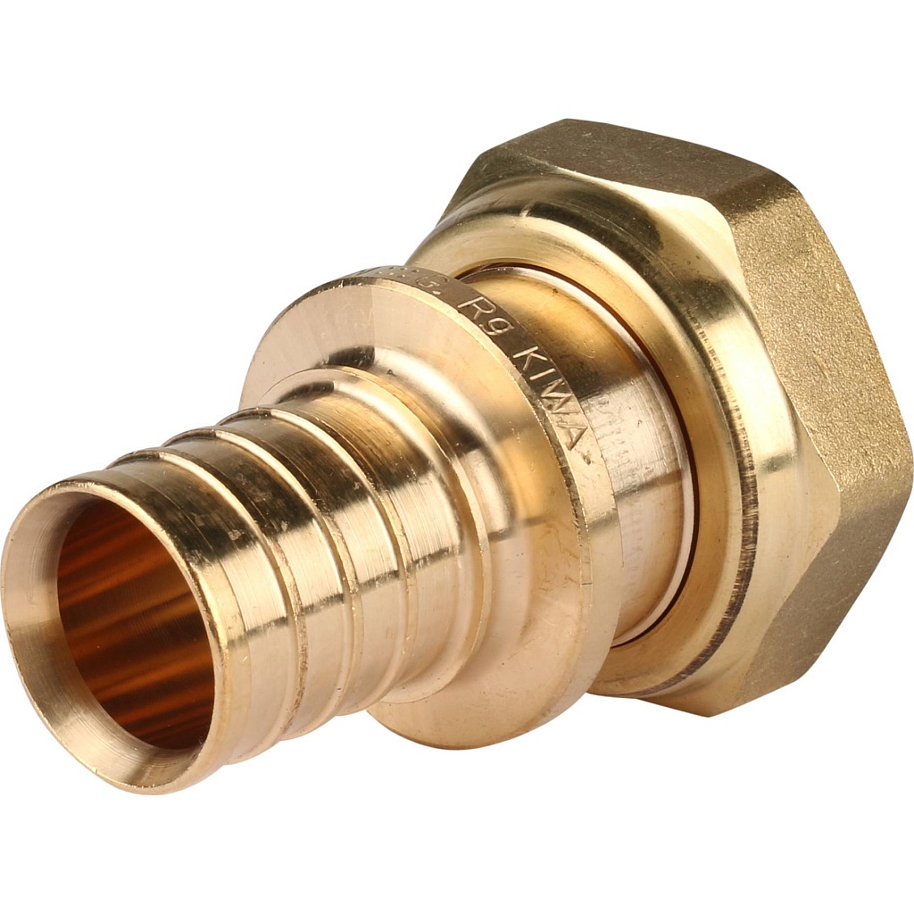 Переходник РЕХАУ RAUTITAN с накидной гайкой 32-G 1 1/4 RX для труб из сшитого полиэтилена аксиальный, 14563421001