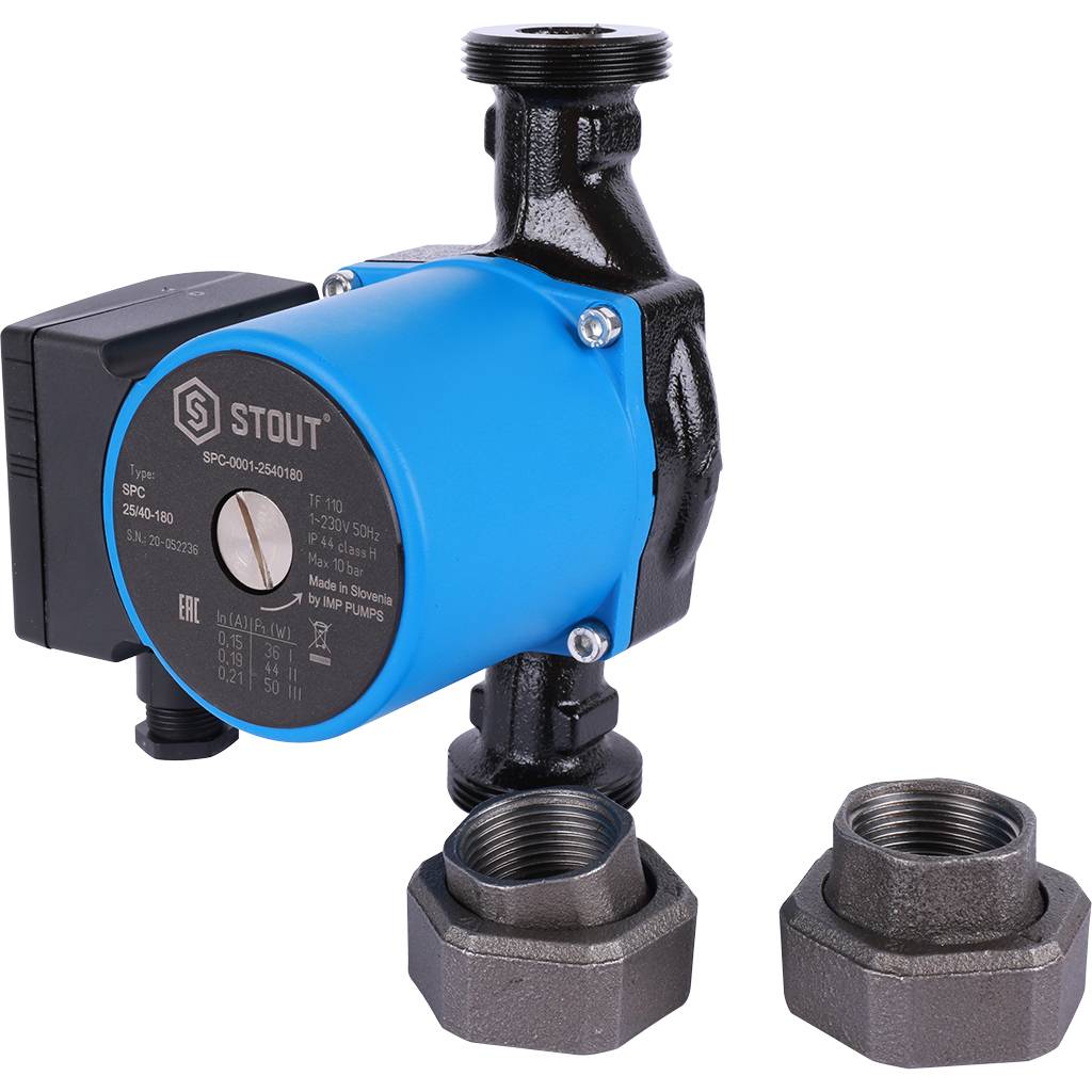 Насос циркуляционный STOUT 25/40-180, SPC-0001-2540180
