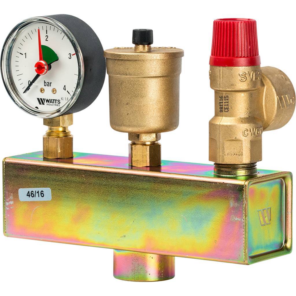 Группа безопасности в теплоизоляции Watts KSG 30/20M-ISO 3 бар (до 100 кВт)