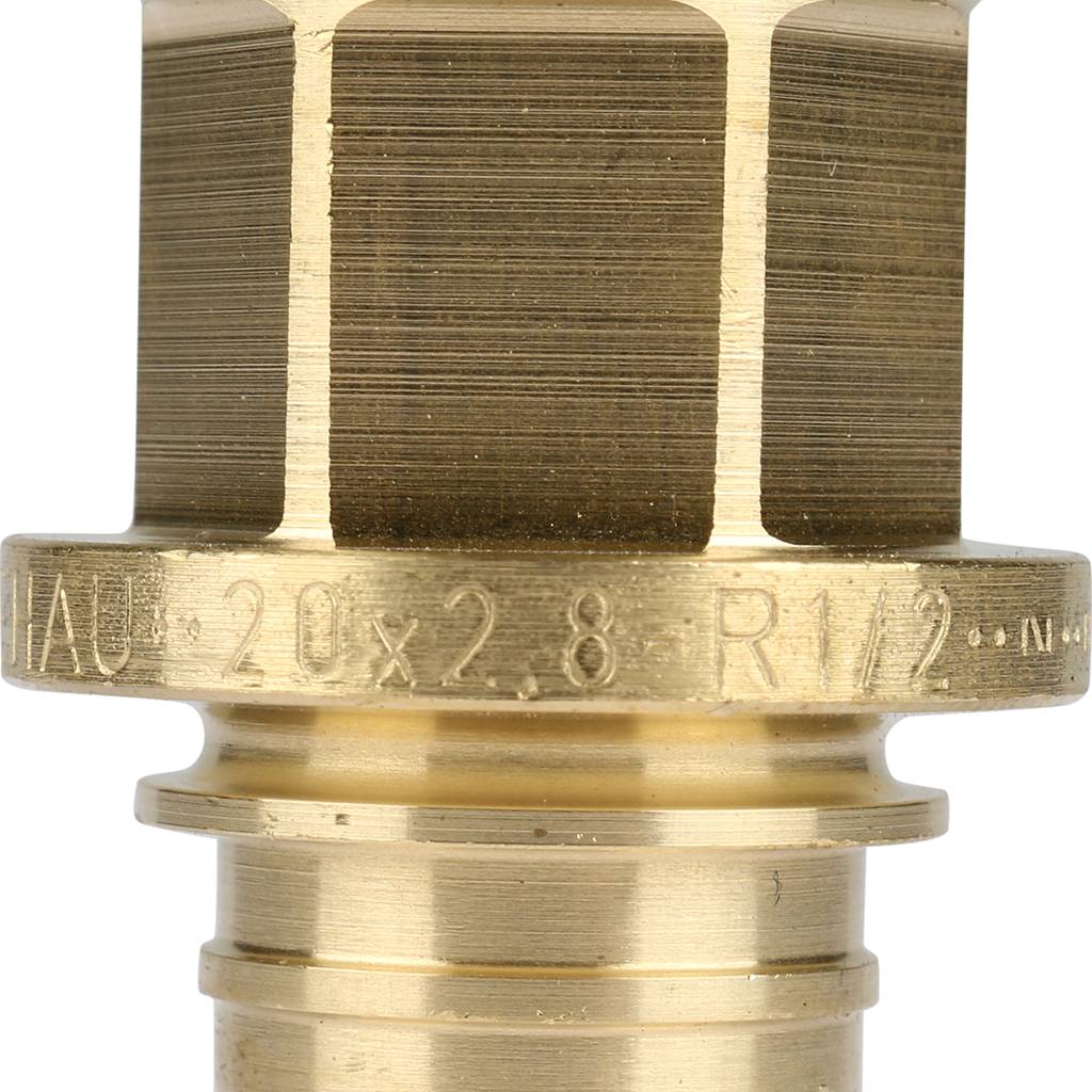 Переходник РЕХАУ RAUTITAN с наружной резьбой 20-R 1/2 RX+ для труб из сшитого полиэтилена аксиальный, 14563141001