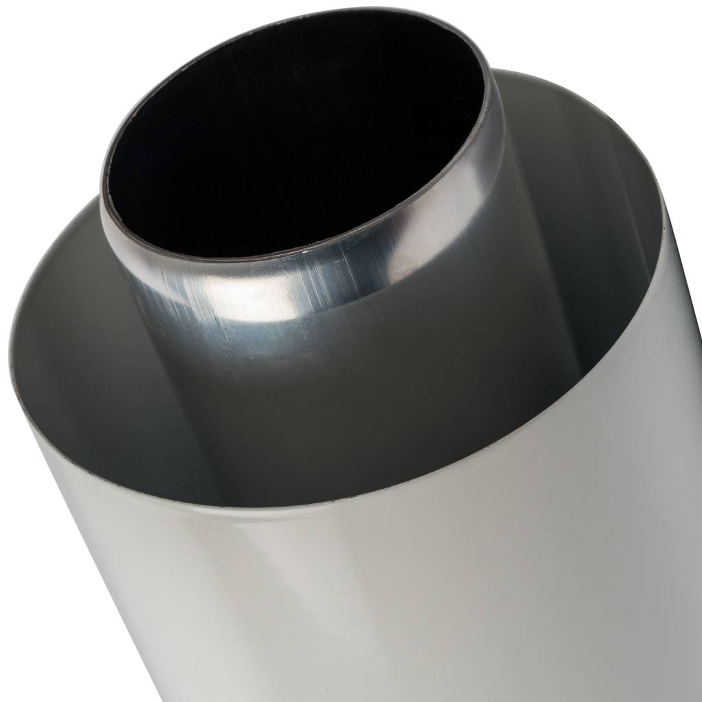 *SCA-6010-000830 STOUT Элемент дымохода DN60/100 конечный участок 830мм дымохода для горизонт. прохода через стену с оголовком из пластика, SCA-6010-000830