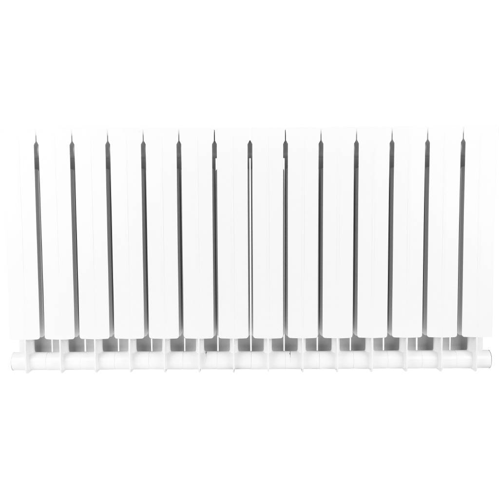 Радиатор биметаллический STOUT STYLE 500 14 секций боковое подключение (белый RAL 9010), SRB-0110-050014