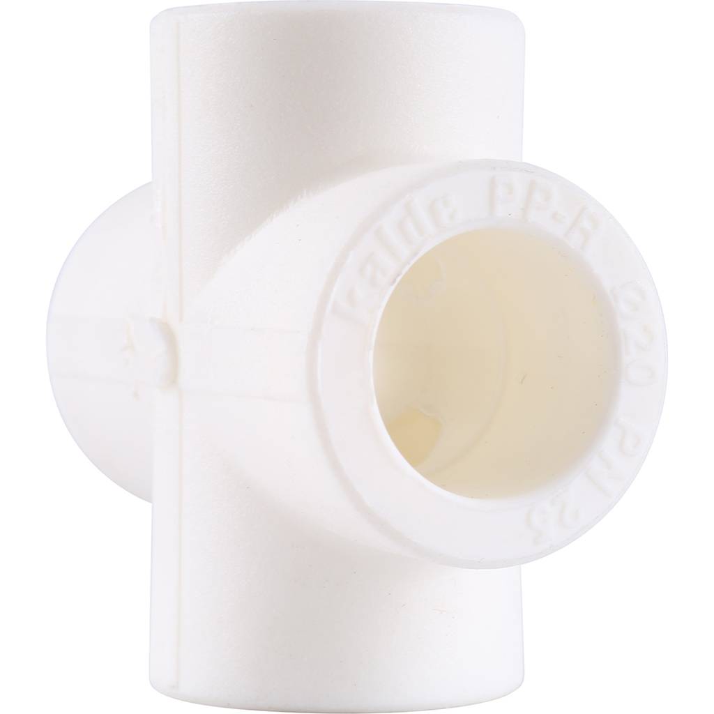 Крестовина Kalde d=20 для полипропиленовых труб под сварку (цвет белый), 3212-crs-200000
