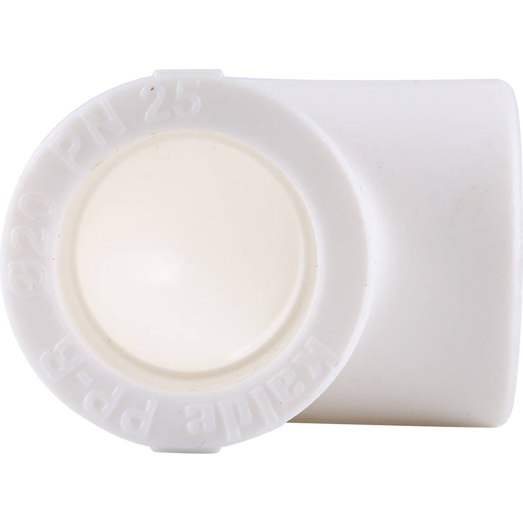 Угольник 90* Kalde d=20 для полипропиленовых труб под сварку (цвет белый), 3212-elb-200000