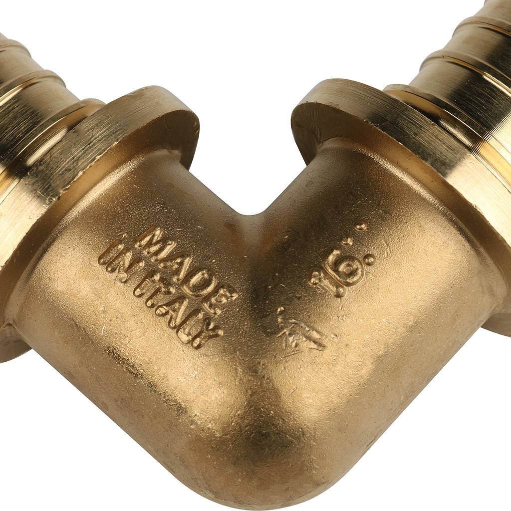 Угольник STOUT 90° 16 для труб из сшитого полиэтилена аксиальный, SFA-0007-000016