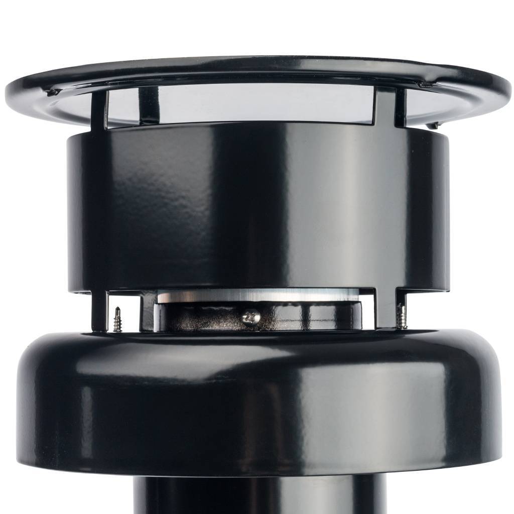 *SCA-0080-800001 STOUT Элемент дымохода  DN80/100 к-т  адаптер вертикальный утепленный, 584 мм, финальный участок, SCA-0080-800001