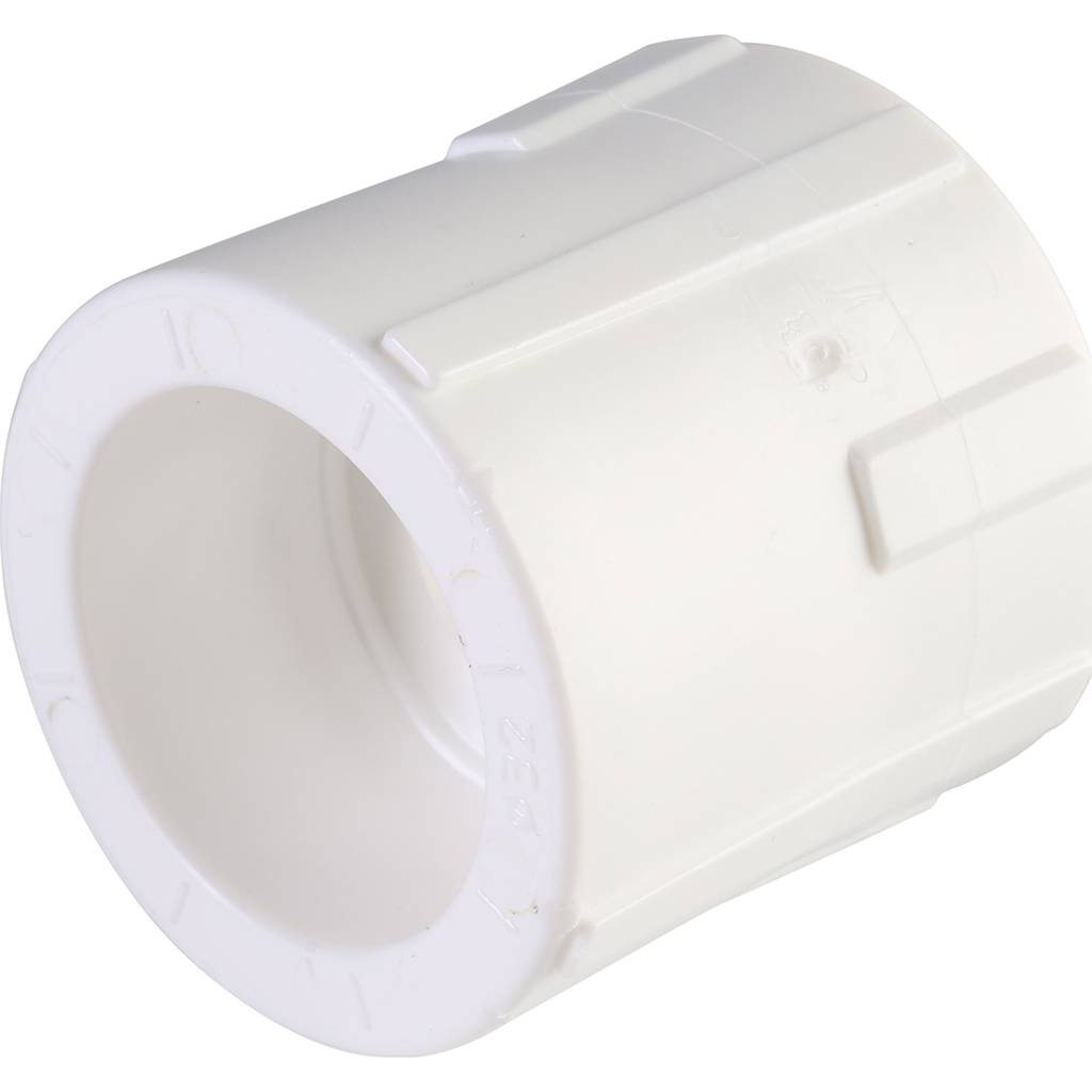 Муфта комбинированная Политэк 32х3/4 внутр. резьба для полипропиленовых труб под сварку (цвет белый), 9100003234