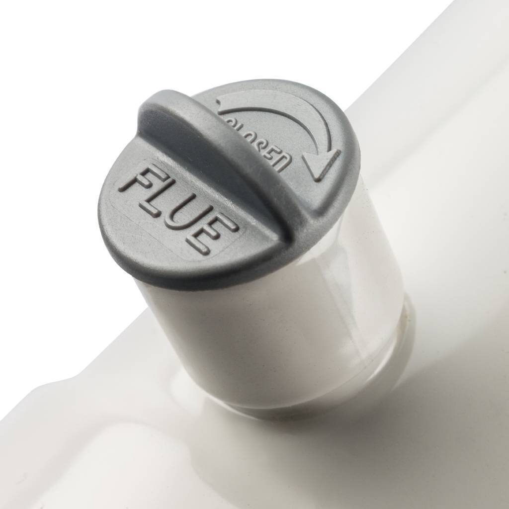 Элемент дымохода STOUT DN80 труба 125 мм п/м с ревизионным патрубком, SCA-0080-010125