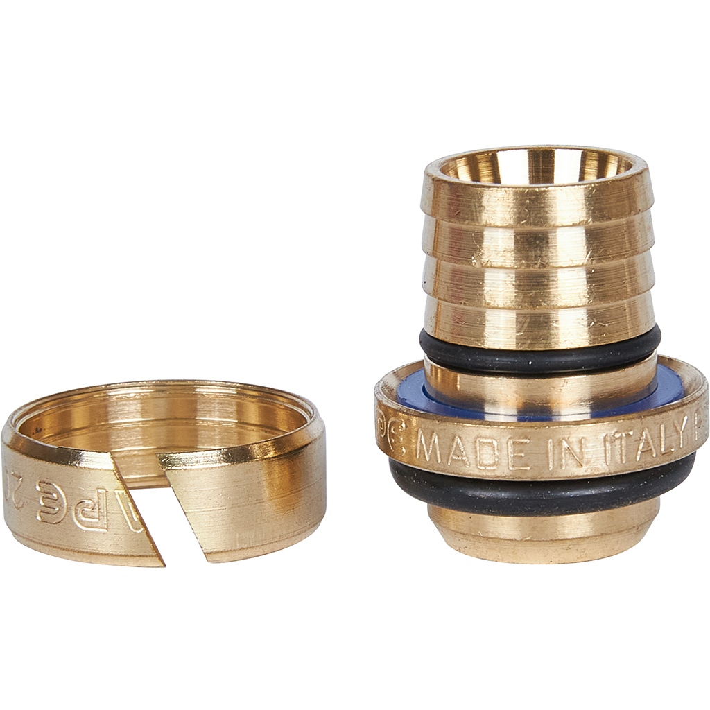 Угольник-переходник STOUT с наружной резьбой 3/4 х20 для металлопластиковых труб винтовой, SFS-0006-003420