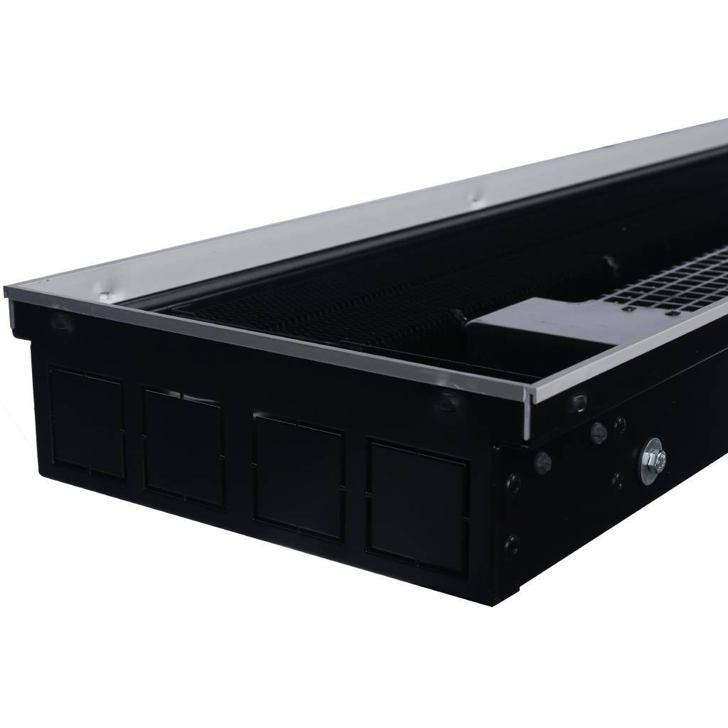 Внутрипольный конвектор STOUT SCN-1100 80х190х2800 (Решётка роликовая) правое подключение, SCN-1100-0819280