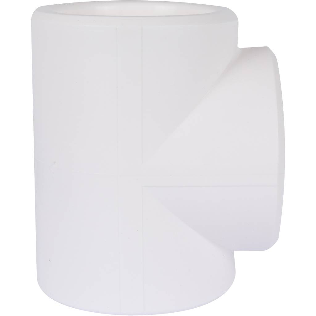 Тройник Kalde d=90 для полипропиленовых труб под сварку (цвет белый)