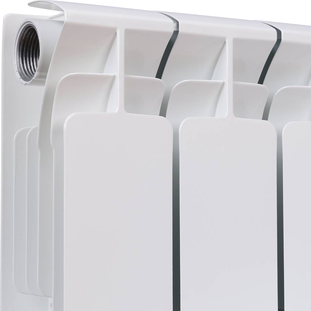 Радиатор биметаллический RIFAR BASE 200 14 секций боковое подключение (белый RAL 9016), 1RB20-14