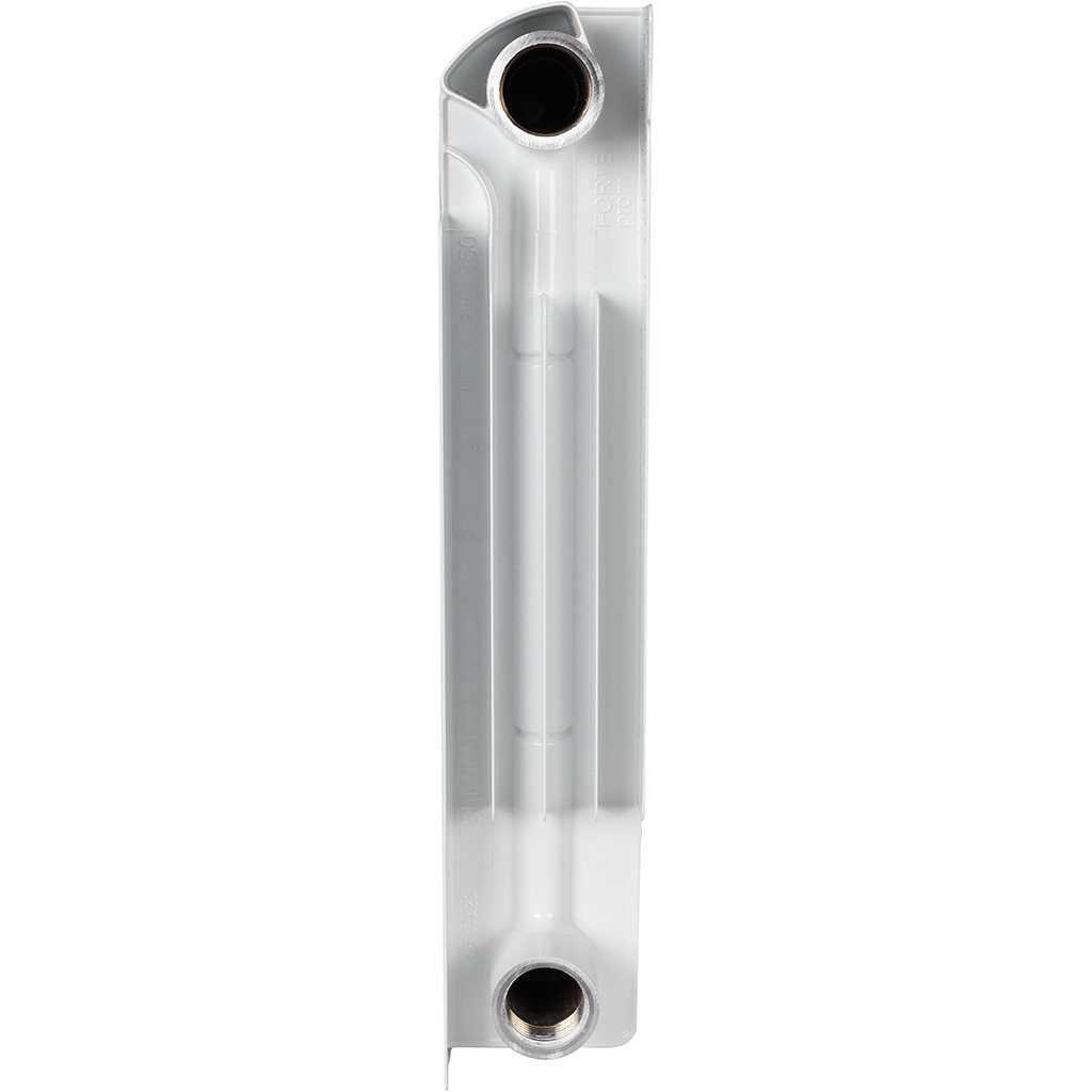 Радиатор биметаллический STOUT ALPHA 350 10 секций боковое подключение (белый RAL 9016), SRB-2310-035010