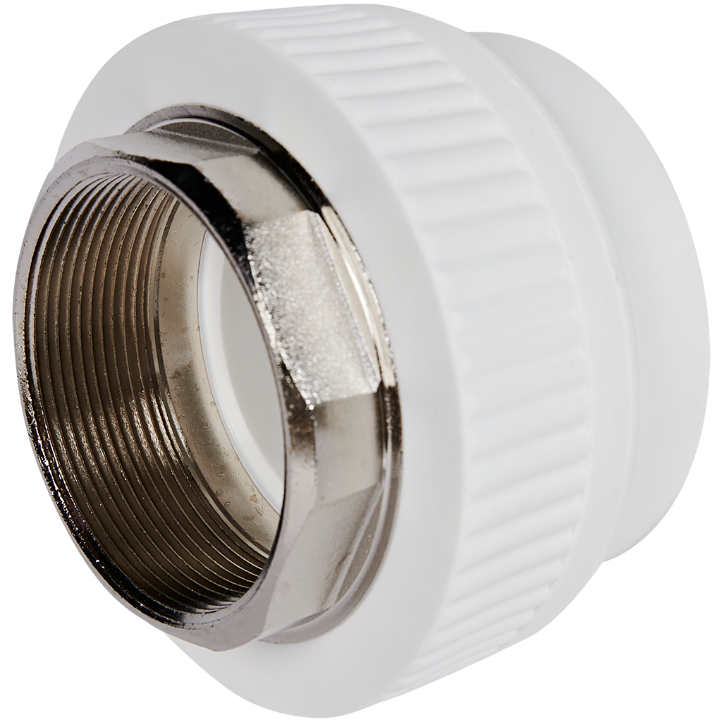 Муфта комбинированная Pro Aqua d= 75-2.1/2 PP-R под ключ ВР Белая