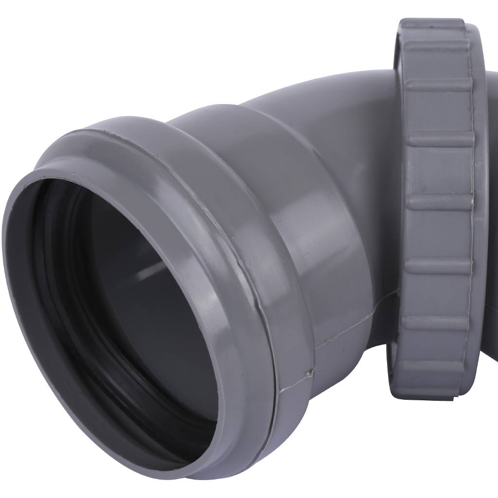 Отвод универсальный Sinikon D050 серый, KU.050.G