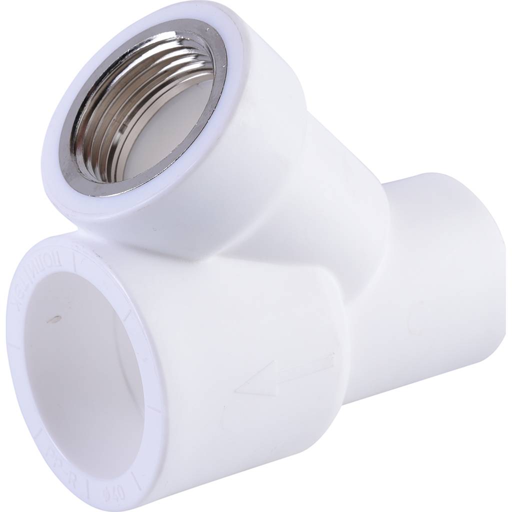 Фильтр Политэк d=40 для полипропиленовых труб под сварку (ВН-НР) (цвет белый)