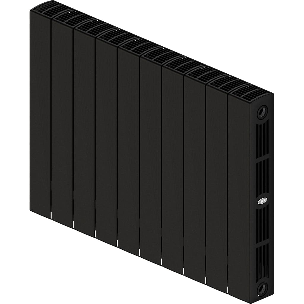 Радиатор биметаллический RIFAR SUPReMO 500 10 секции боковое подключение (Антрацит), 4RS50-10-AN