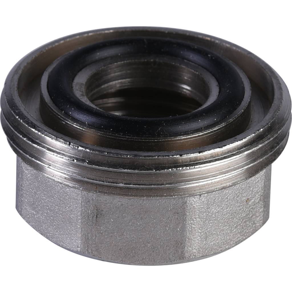 Муфта разъемная с наружной резьбой Политэк 20х1 для полипропиленовых труб под сварку (цвет белый), 9800002001