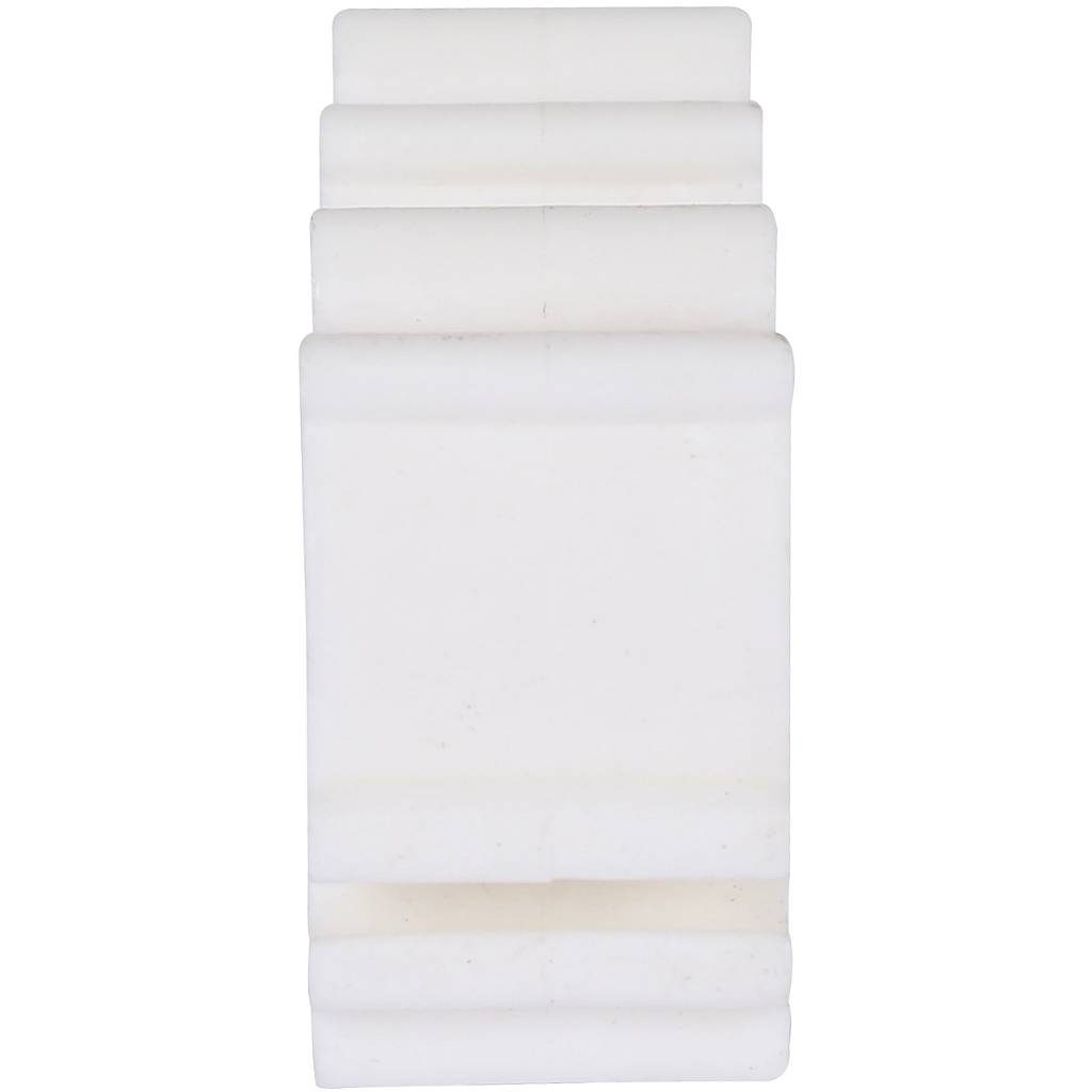 Двойное крепление Kalde d=16 для полипропиленовых труб под сварку (цвет белый), 3592-bck-160000