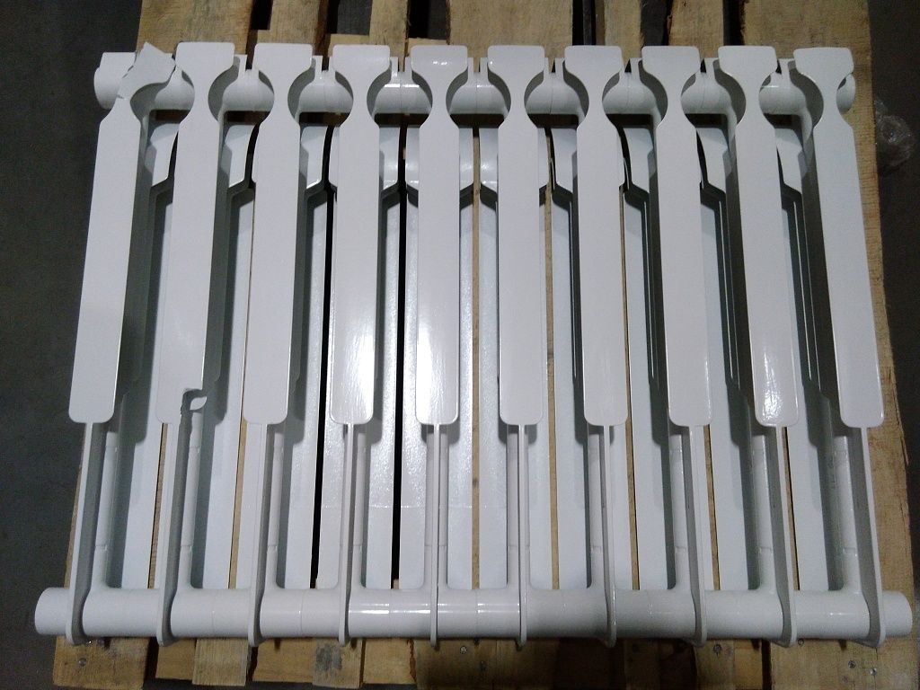 Уцененный товар (повреждение секций): Радиатор биметаллический ROMMER Optima BM 500 10 секций боковое подключение (RAL9016), RBM-0210-050010