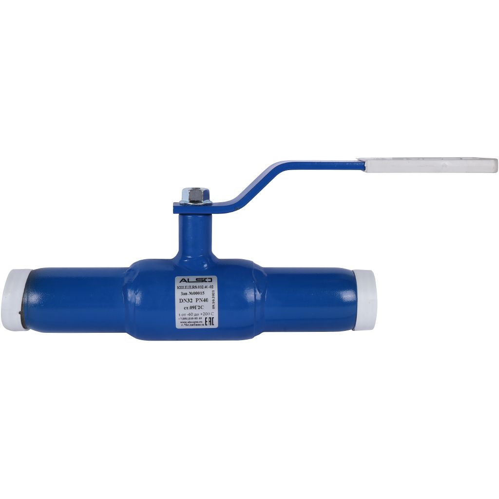 Кран шаровой ALSO RS Ду32 Ру 4,0 МПа из Ст.09Г2С (L-260), КШ.П.П.RS.032.40-02