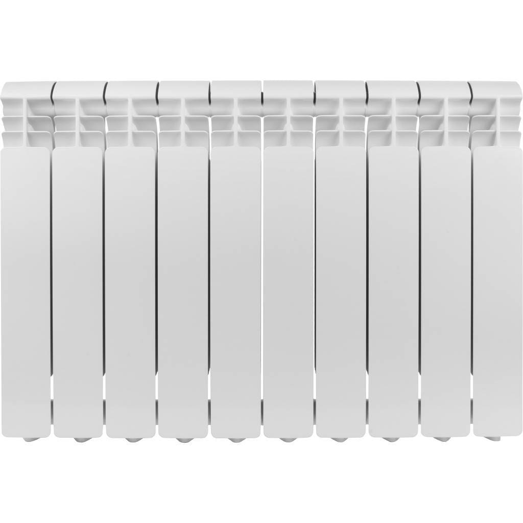 Радиатор алюминиевый Global ISEO 500 10 секций боковое подключение (2748 cod.07) (цвет cod.07 grigio scuro opaco mettalizzato 2748 (черный)), 184370