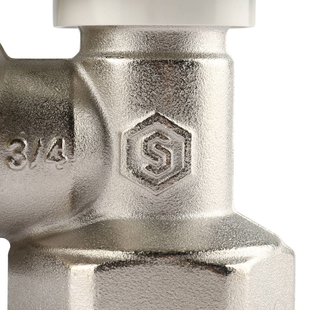 Клапан ручной терморегулирующий STOUT SVRs с неподъемным шпинделем, угловой 3/4, SVRs-1152-000020