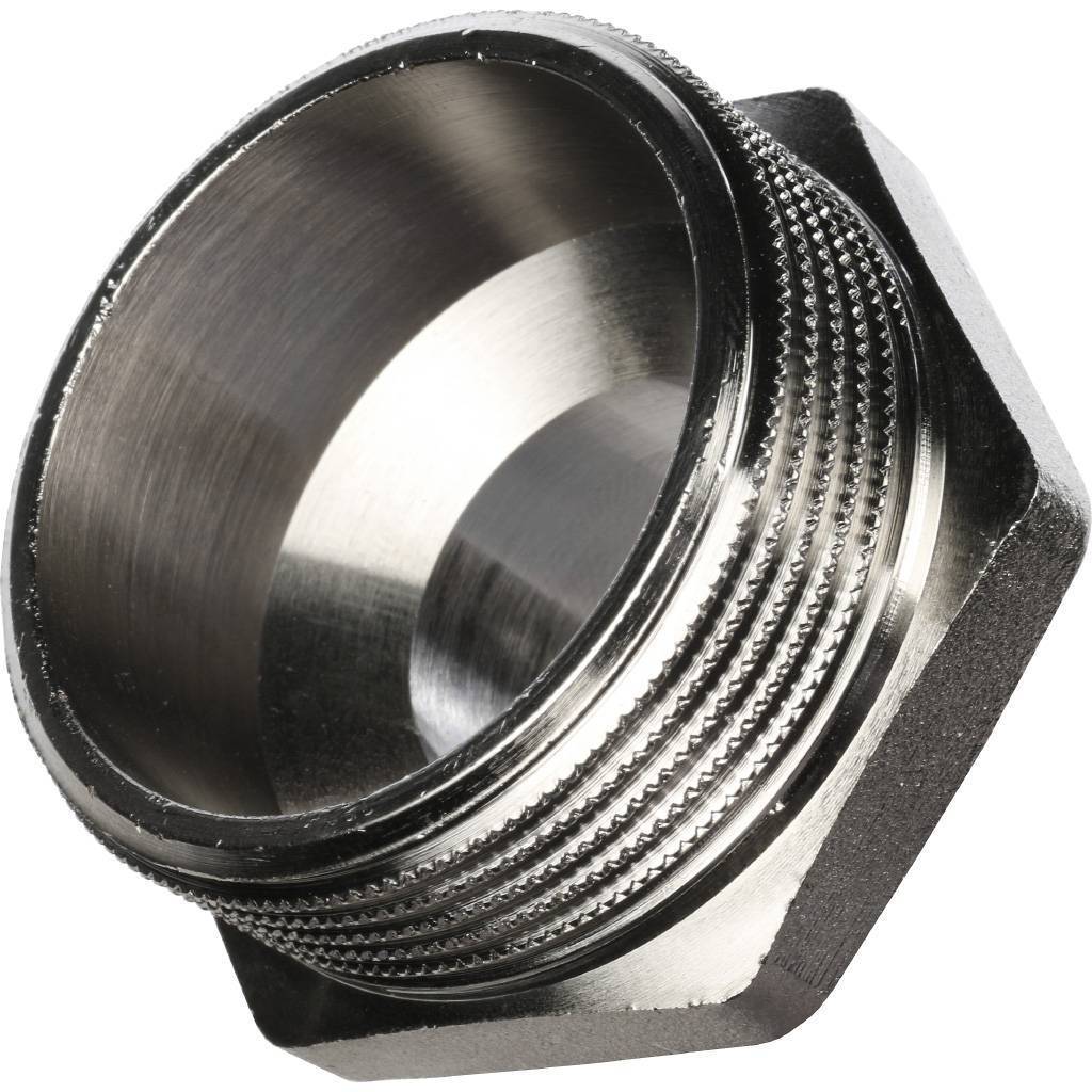 Ниппель НН STOUT переходной никелированный 1 1/2X1, SFT-0004-001121