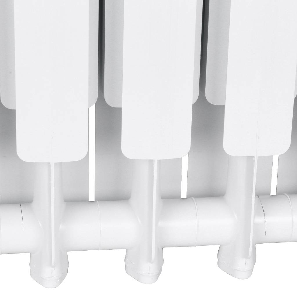 Радиатор алюминиевый STOUT Bravo 500 13 секций боковое подключение RAL9010, SRA-0110-050013