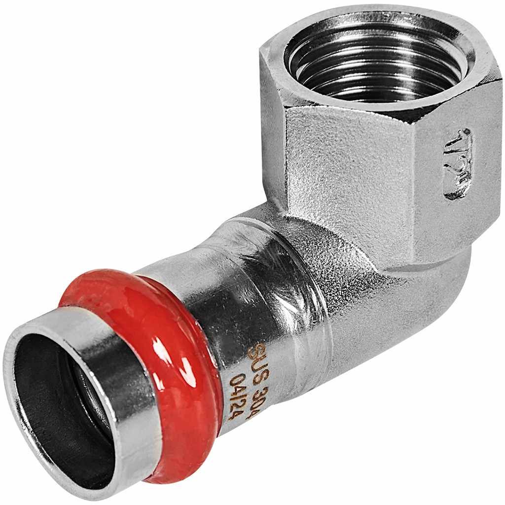 Угольник-Переходник ROMMER ВПр-ВР, 18х1/2, из нержавеющей стали прессовой, RSS-1009-001812