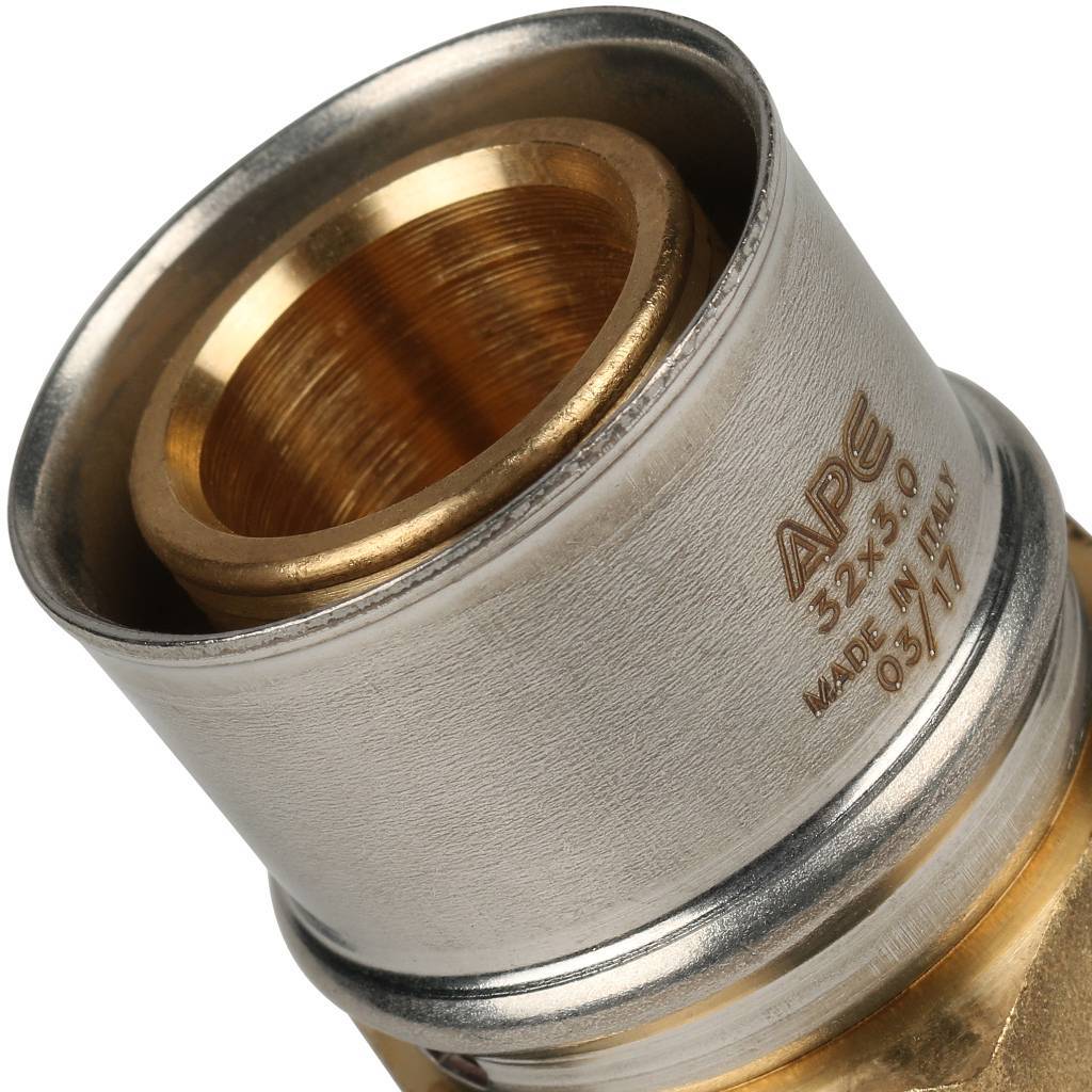 Переходник STOUT с внутренней резьбой 1 х32 для металлопластиковых труб прессовой, SFP-0002-000132