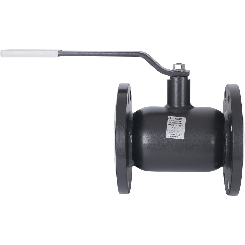 Кран шаровой ALSO КШФ Ду80 Ру 2,5 МПа из Ст.20, КШ.Ф.080.25-01