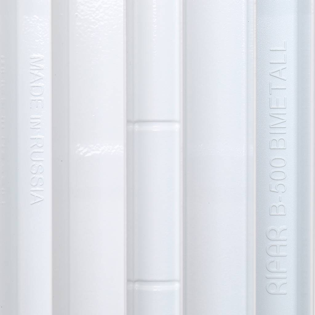 Радиатор биметаллический RIFAR BASE VENTIL 500 BVR 10 секций нижнее правое подключение (белый RAL 9016)