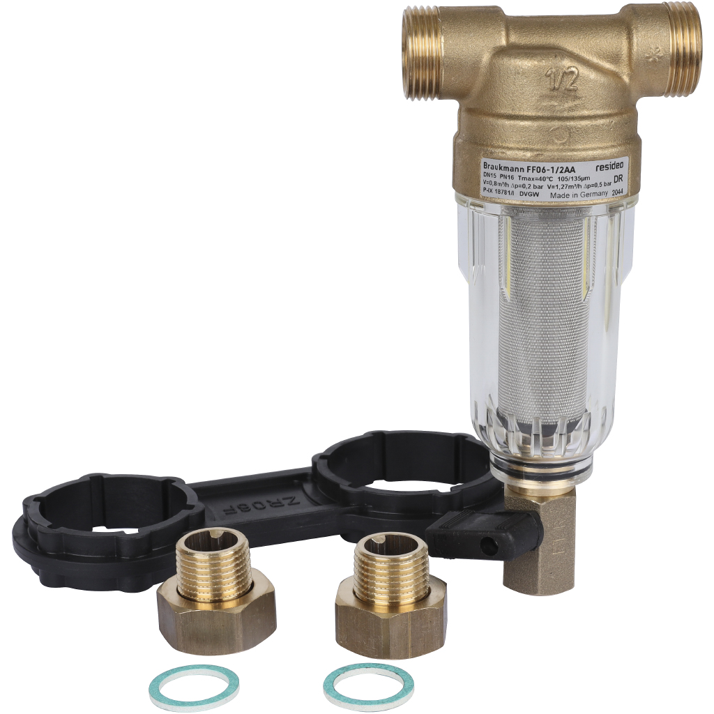 Honeywell (Resideo Braukmann) на холодную воду, 100 мкм, 1/2, FF06-1/2AA