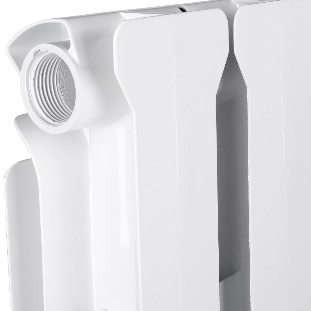 Радиатор алюминиевый STOUT Bravo 500 13 секций боковое подключение RAL9010, SRA-0110-050013