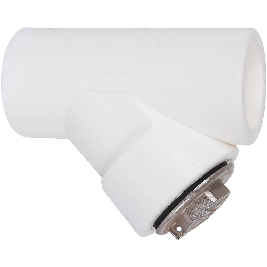 Герметичный фильтр Kalde 32 (ВН-ВН) (соединение муфта-муфта) для полипропиленовых труб под сварку (цвет белый)