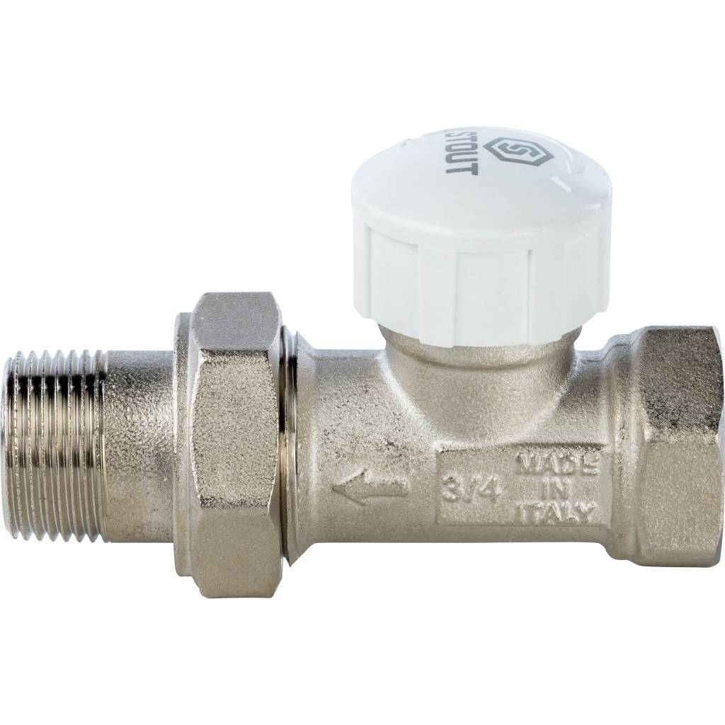 Клапан термостатический STOUT прямой 3/4, SVT-0003-000020