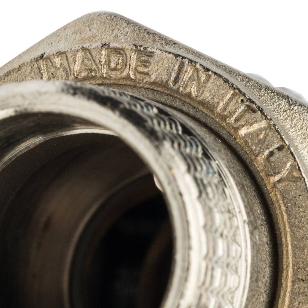 Кран шаровой полнопроходной угловой STOUT ВР/НР, ручка бабочка 1, американка, SVB-0008-000025