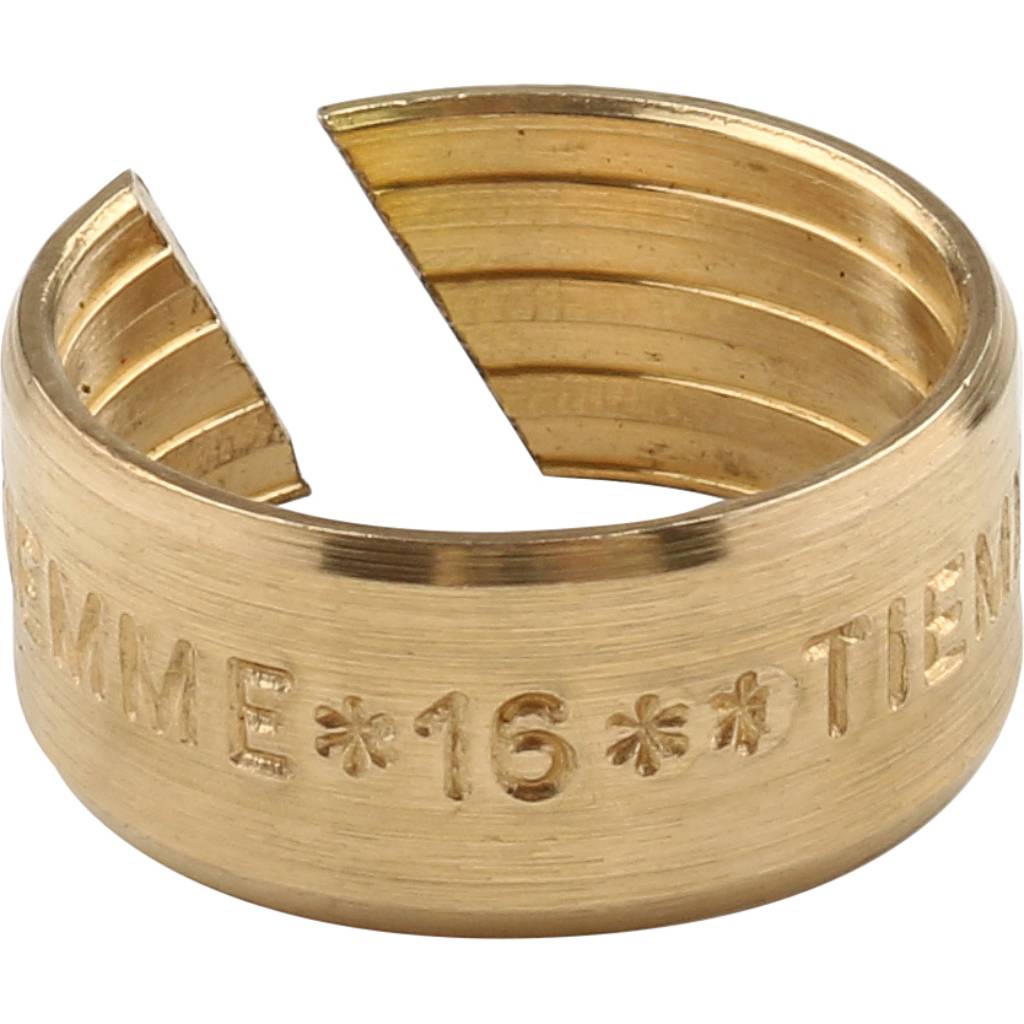 Тройник TIEMME с наружной резьбой (16х2.0х1/2) для металлопластиковых труб винтовой, 1600038