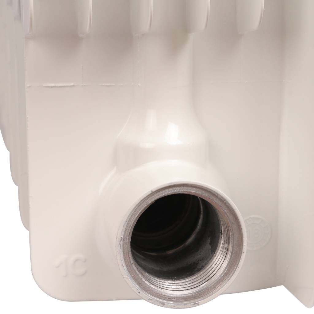 Радиатор биметаллический STOUT Space 500 9 секций боковое подключение RAL9016, SRB-0310-050009