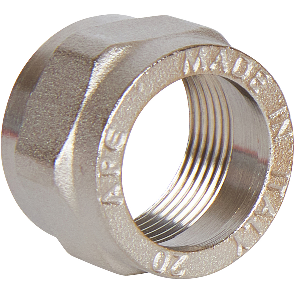 Муфта STOUT соединительная переходная 20x16 для металлопластиковых труб винтовой, SFS-0004-002016