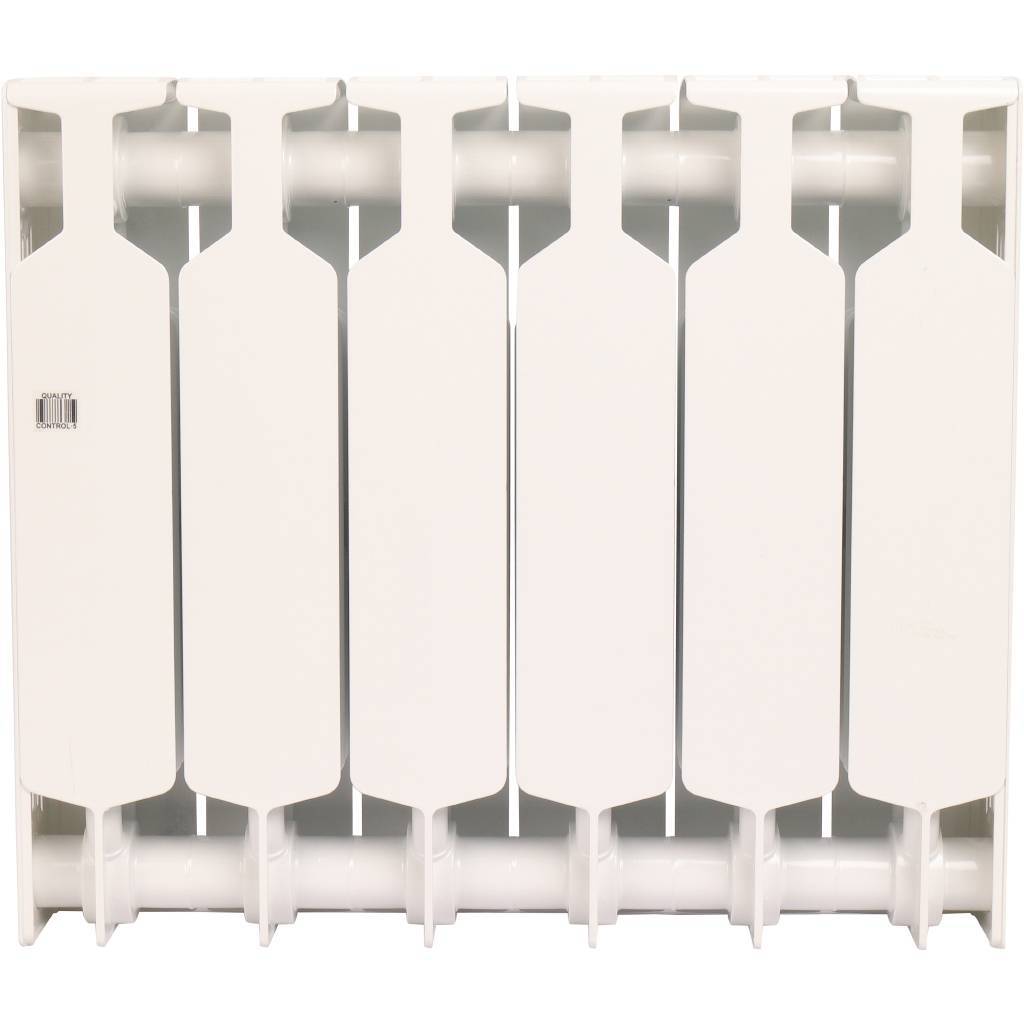 Радиатор биметаллический RIFAR SUPReMO 350 6 секций боковое подключение (белый RAL 9016), 4RS35-6