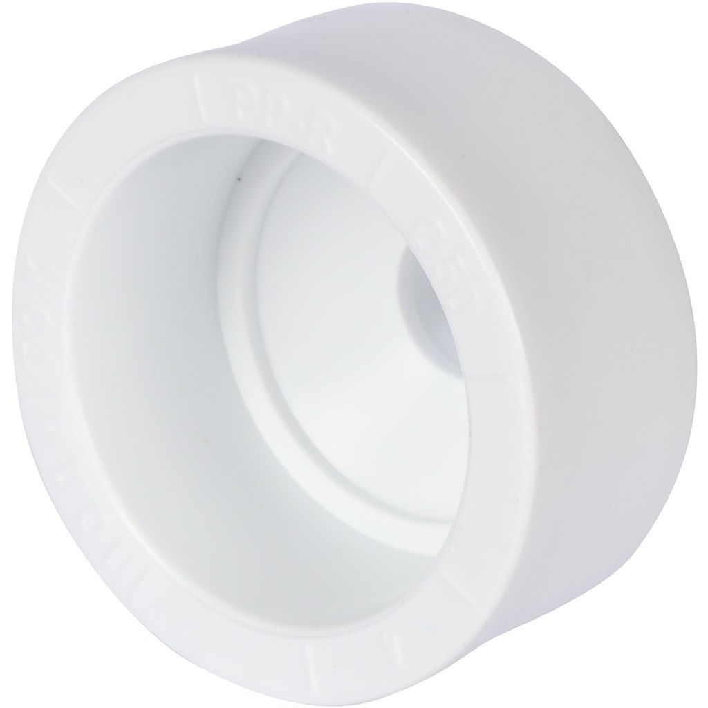 Муфта переходная Политэк 50х20 внутр./внутр. для полипропиленовых труб под сварку (цвет белый), 9000005020