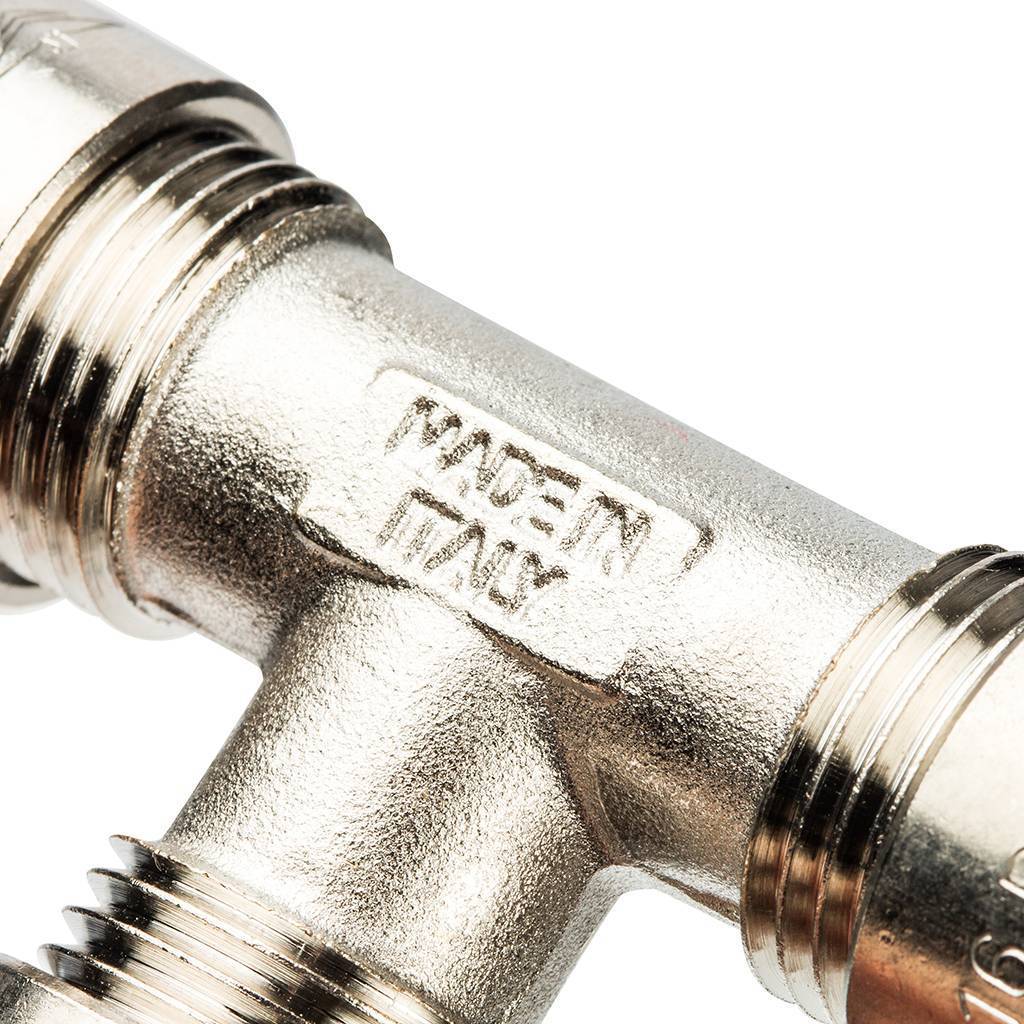 Тройник Prandelli Multyrama (16х2,0) для металлопластиковых труб винтовой, 103.09.11.6