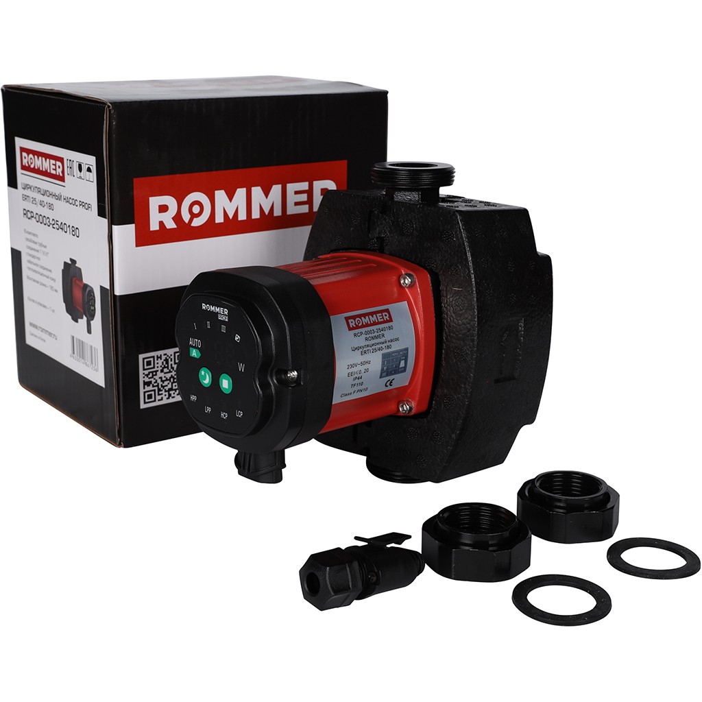 Циркуляционный насос ROMMER ERTI 25/40-180, RCP-0003-2540180