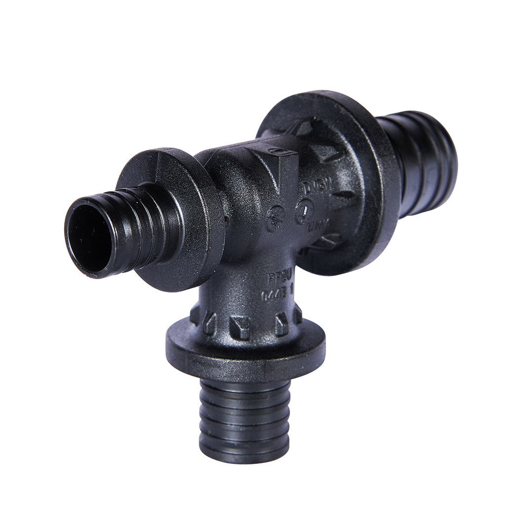 Тройник РЕХАУ RAUTITAN с уменьшенным боковым и торцевым проходом 25-20-16 PX, 11600841001