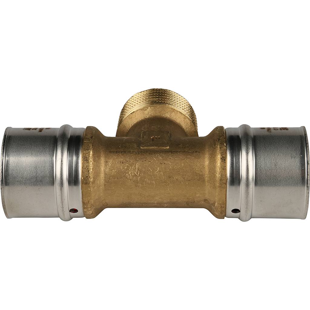 Тройник-переходник STOUT с наружной резьбой 32х1 х32 для металлопластиковых труб прессовой, SFP-0008-320132