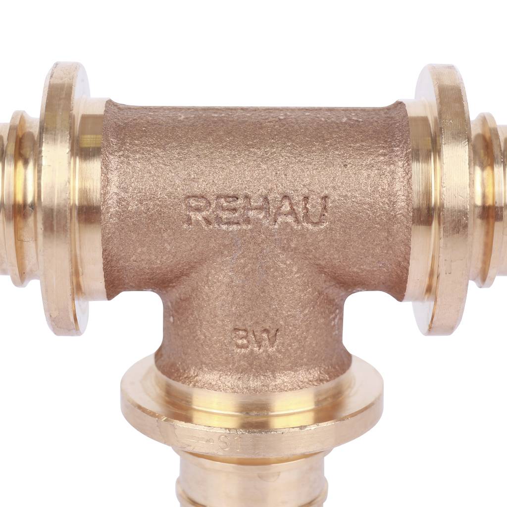 Тройник равнопроходный РЕХАУ RAUTITAN PLATINUM 25-25-25 RX для труб из сшитого полиэтилена аксиальный, 13777271001
