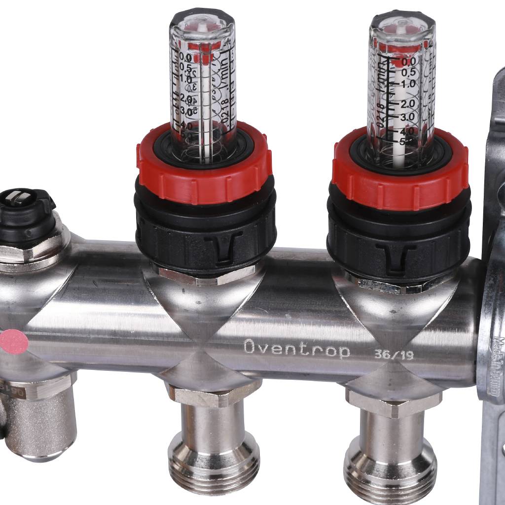 Группа коллекторная Oventrop Multidis SF 2 со встроенными ротаметрами на 2 контура, 1404352